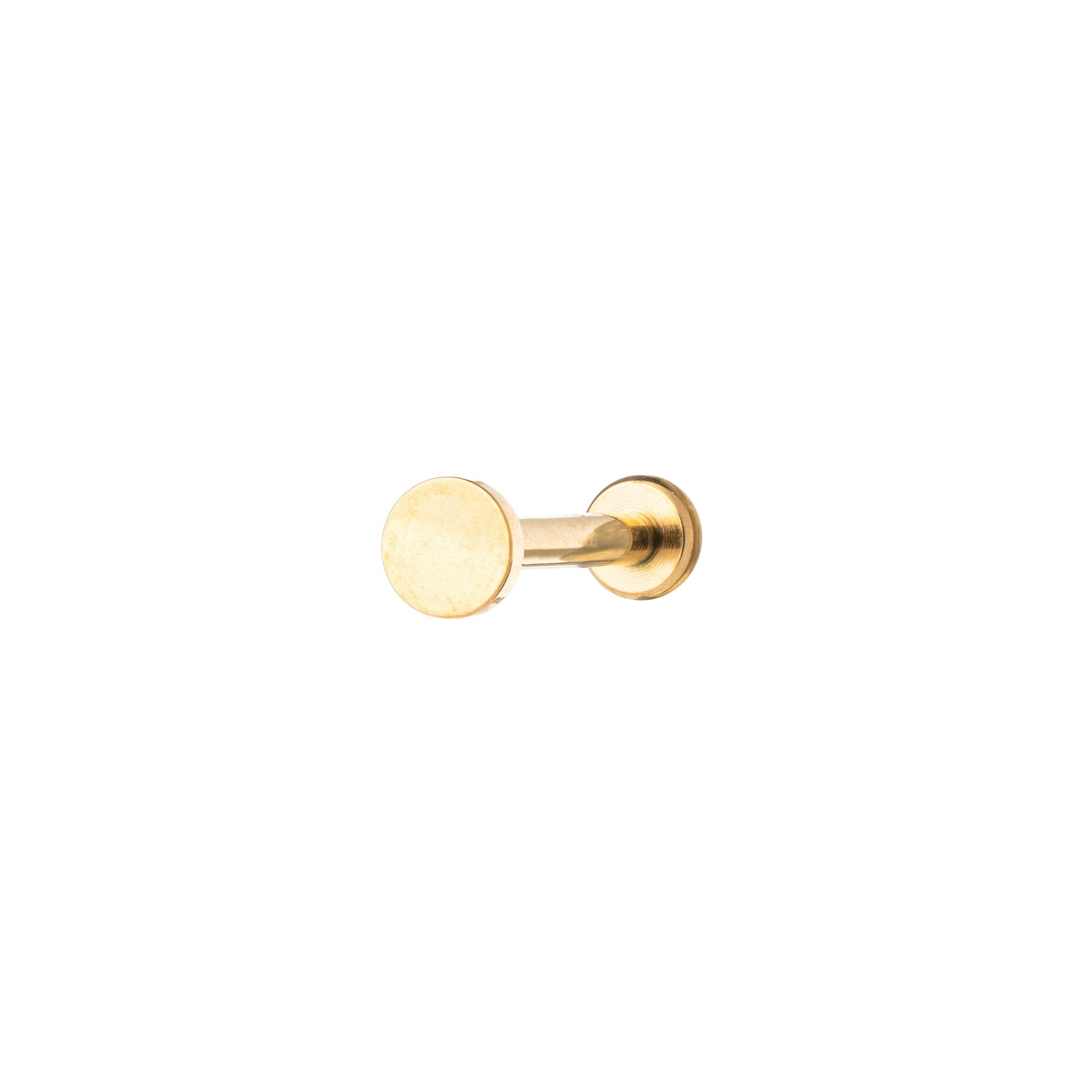 Titanium Gold Plated Disc Labret