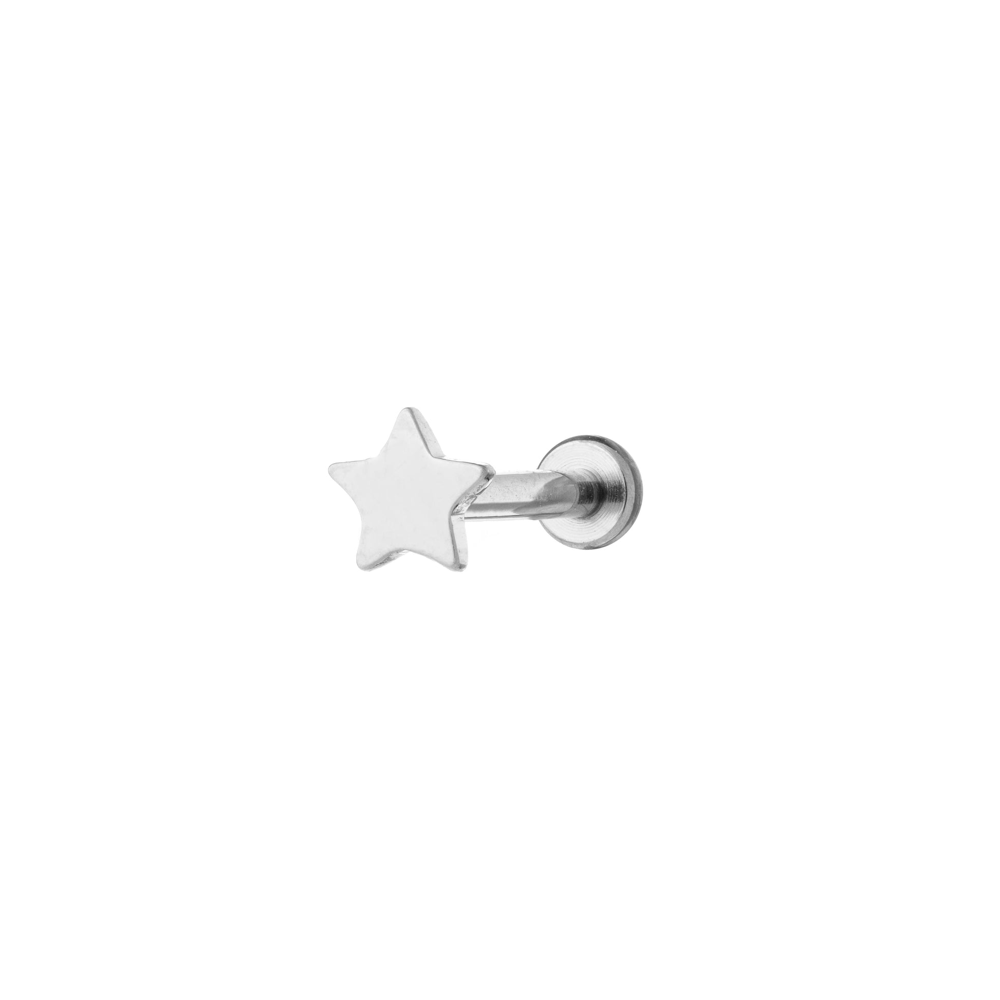 Titanium Flat Star Labret