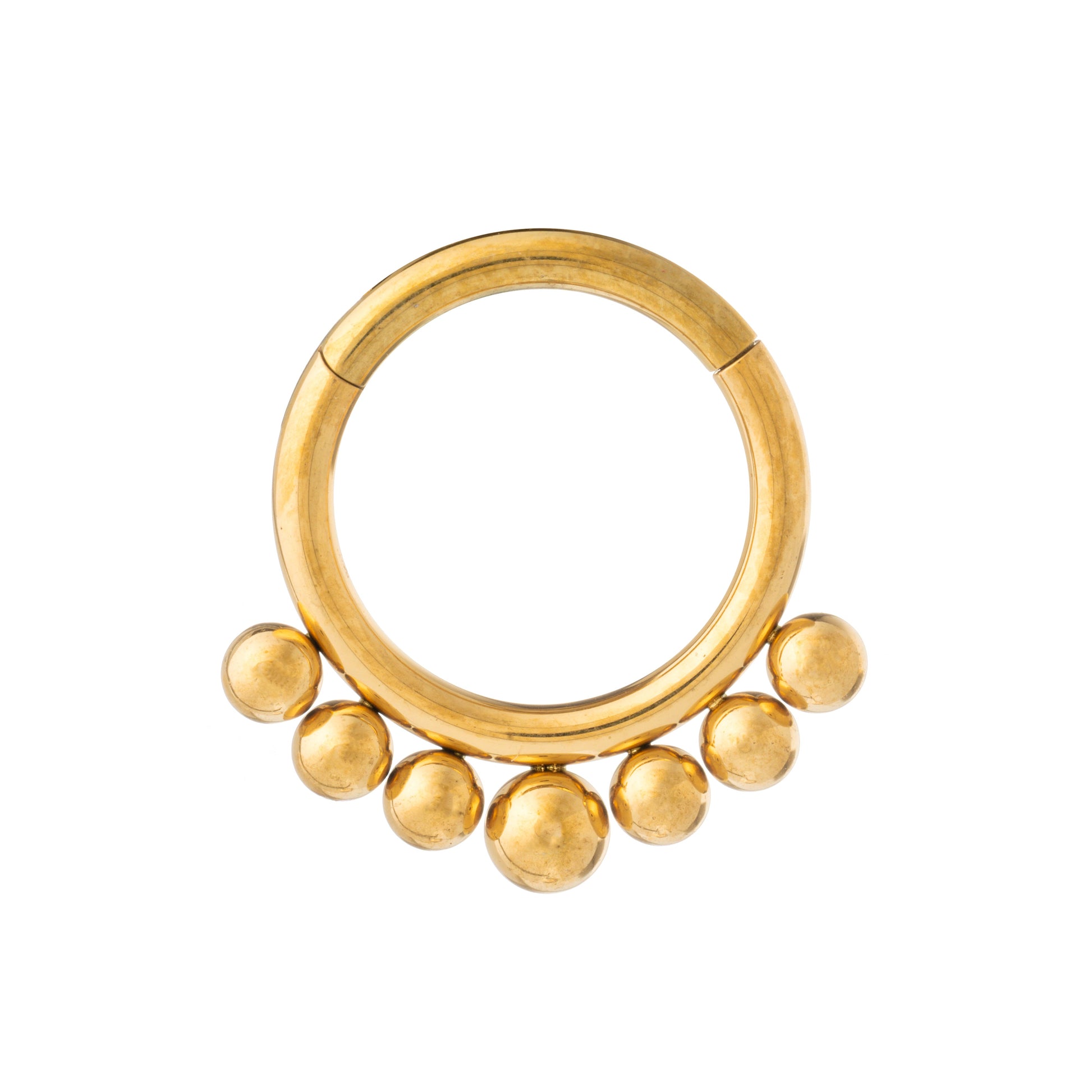 24K Gold Plated Bead Septet Clicker