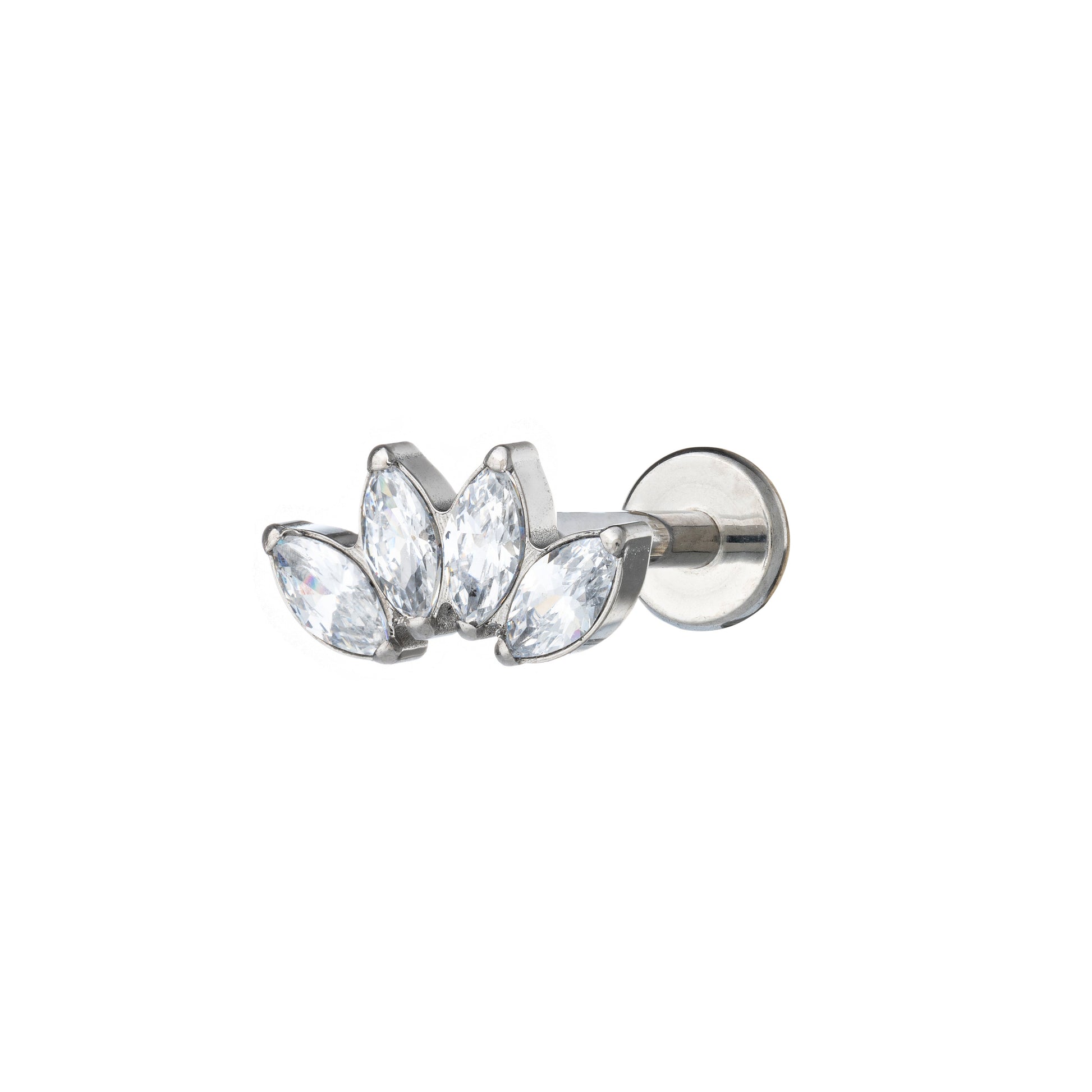 Titanium Royal 4 Marquise Labret