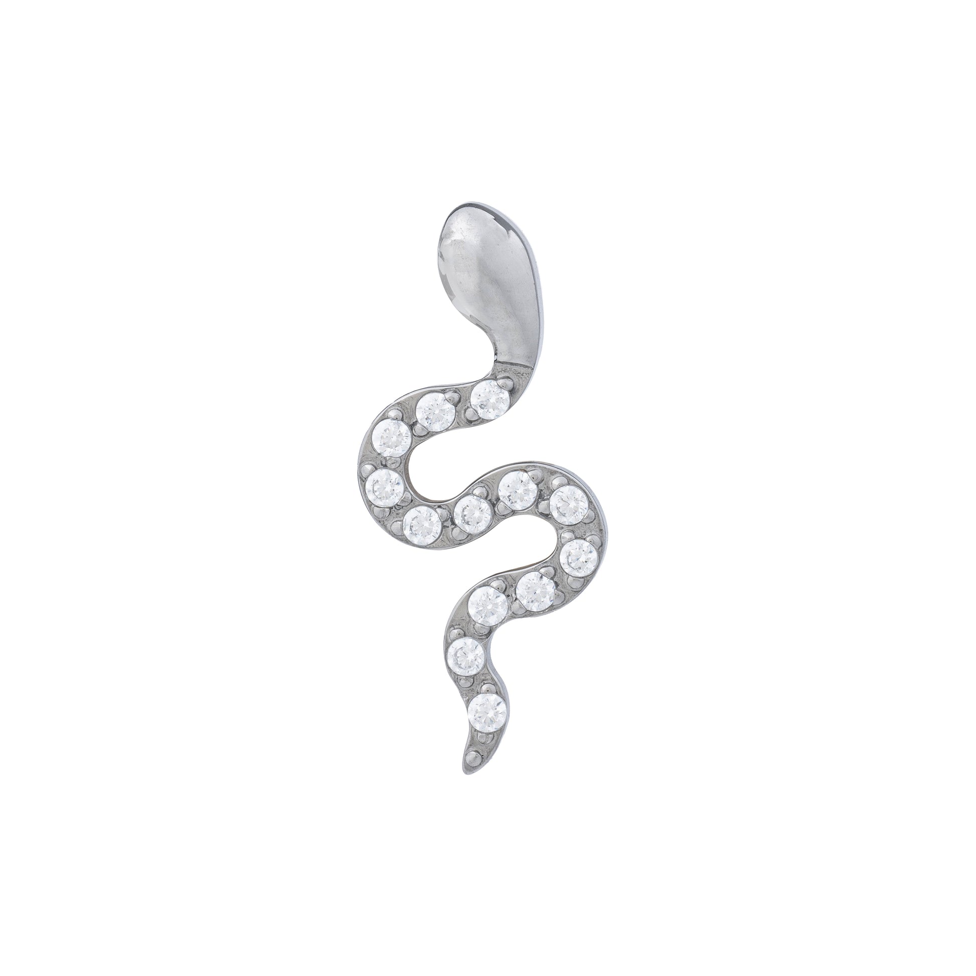 Titanium Zirconia Pavé Serpent Top
