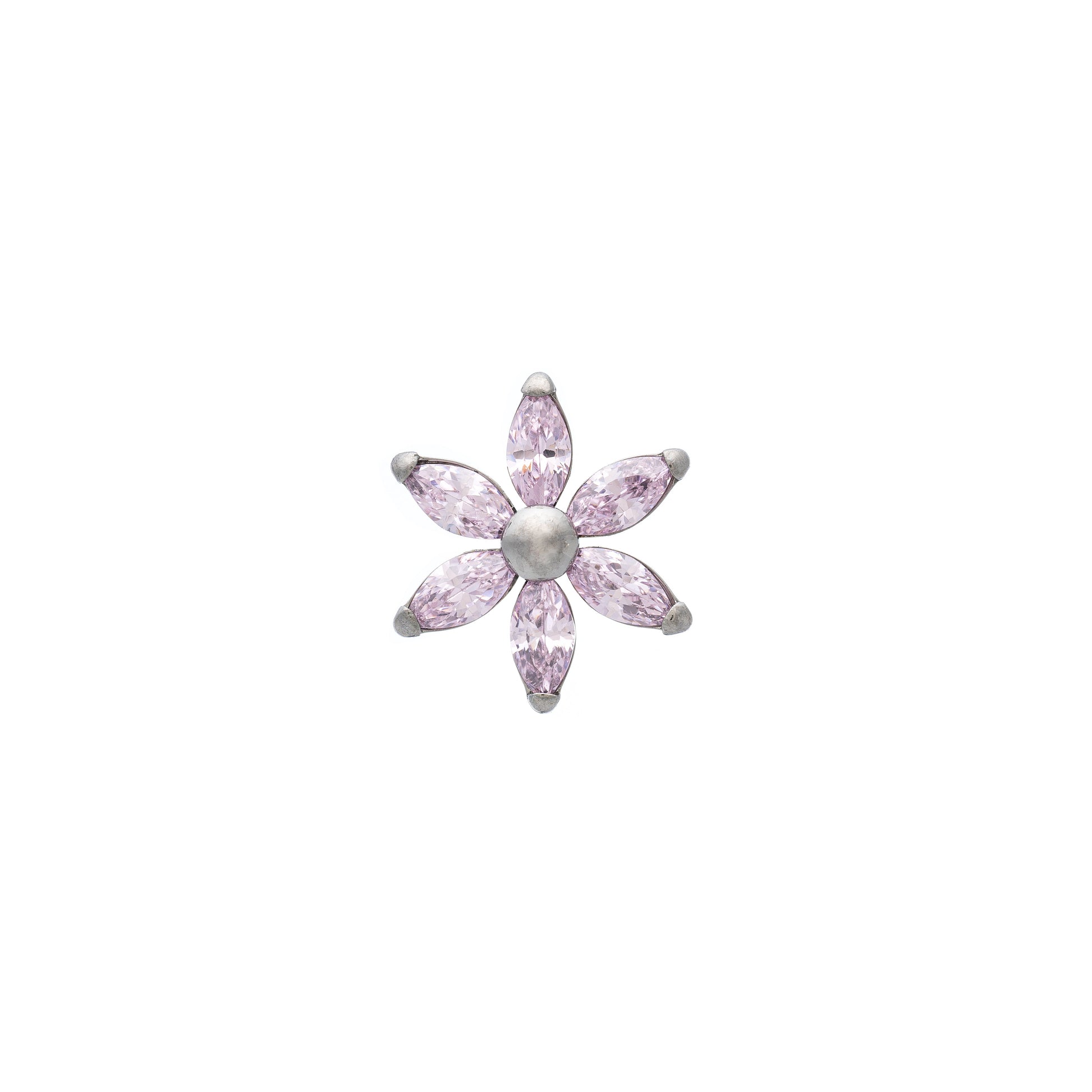 Titanium Marquise Flower Top