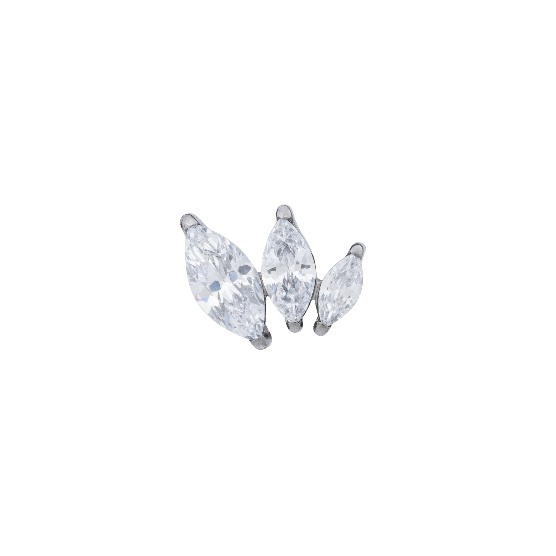 Titanium Cascading Marquise Top