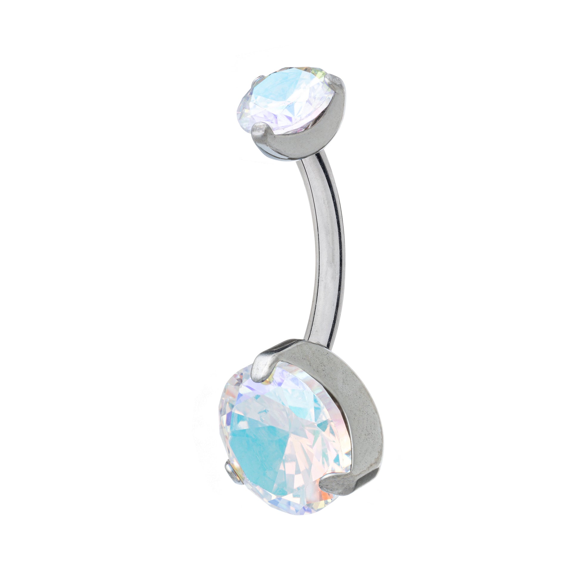 Bling Duo Titanium Navel Banana