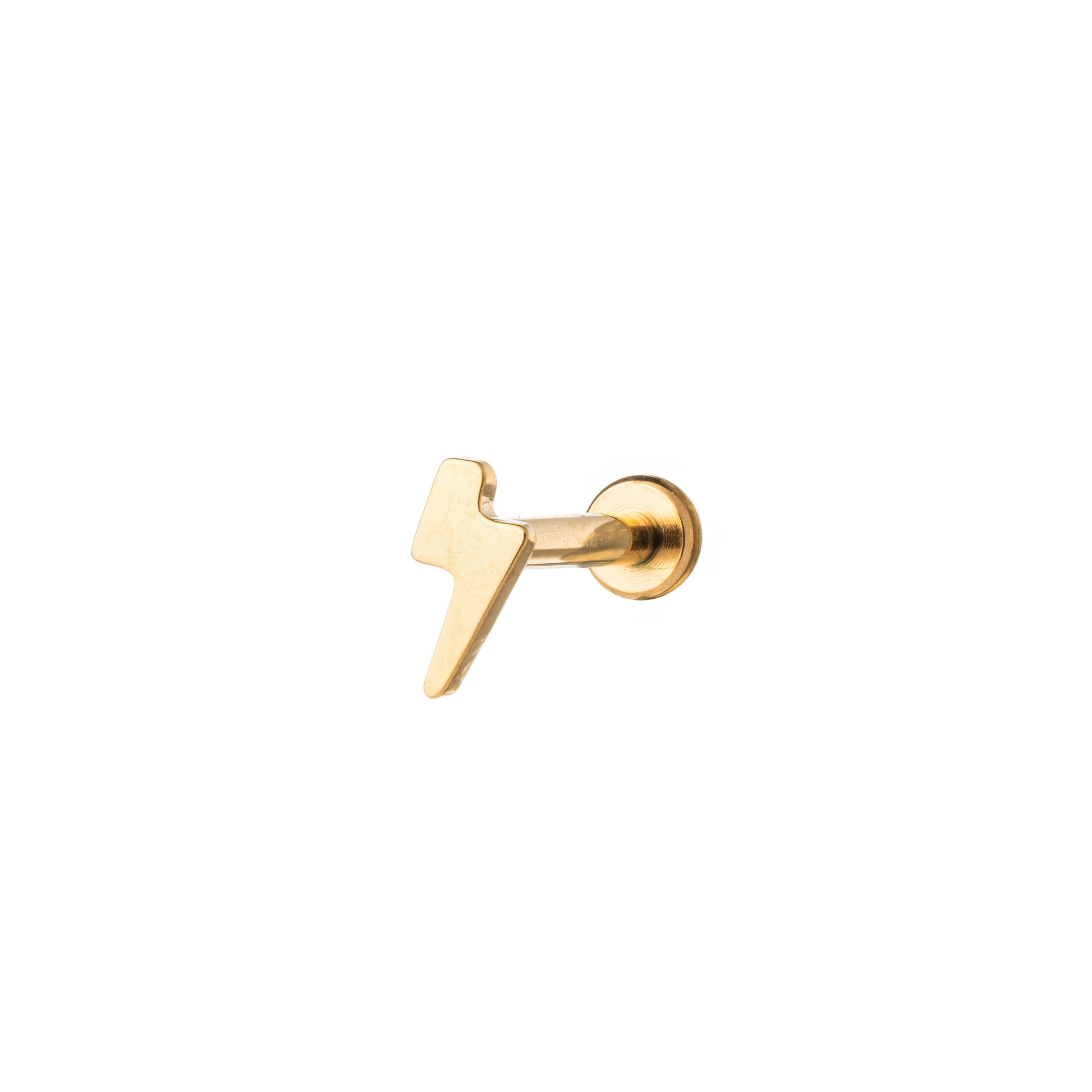 Titanium Gold Plated Thunder Labret