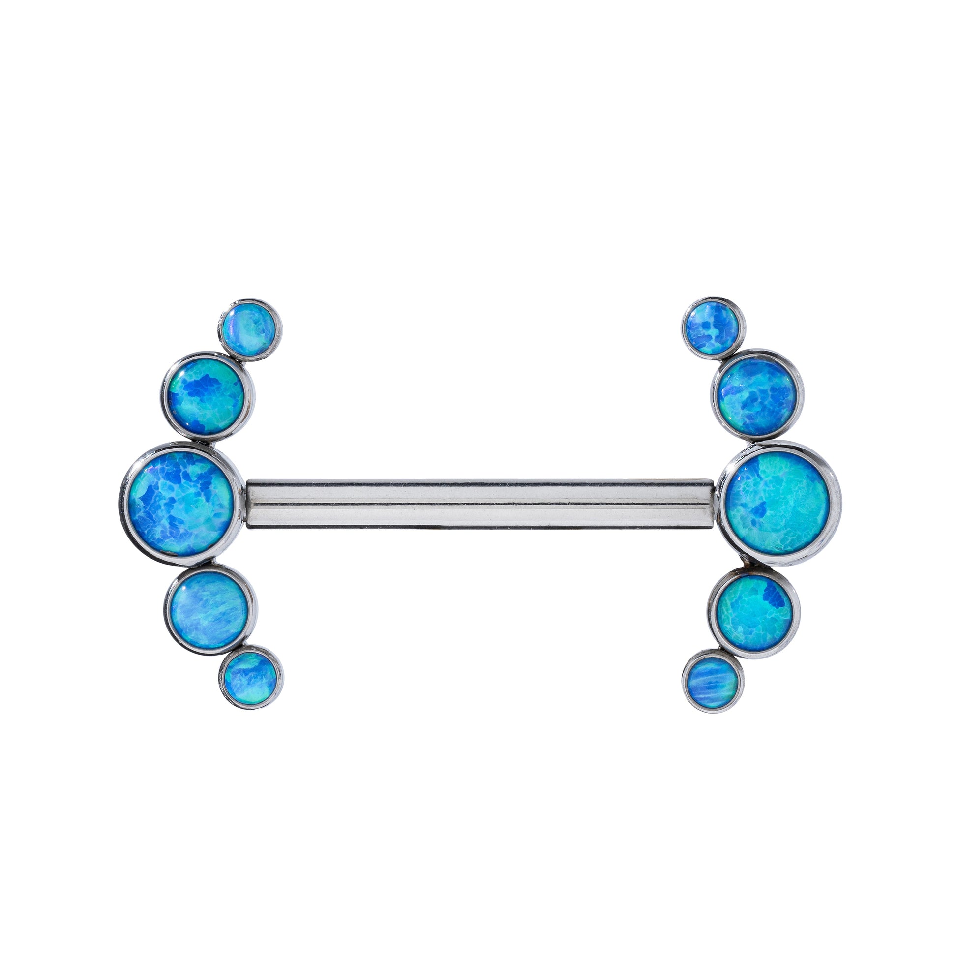 Titanium Opalium Arc Nipple Barbell