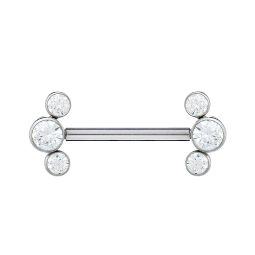 Bling Trio Nipple Barbell