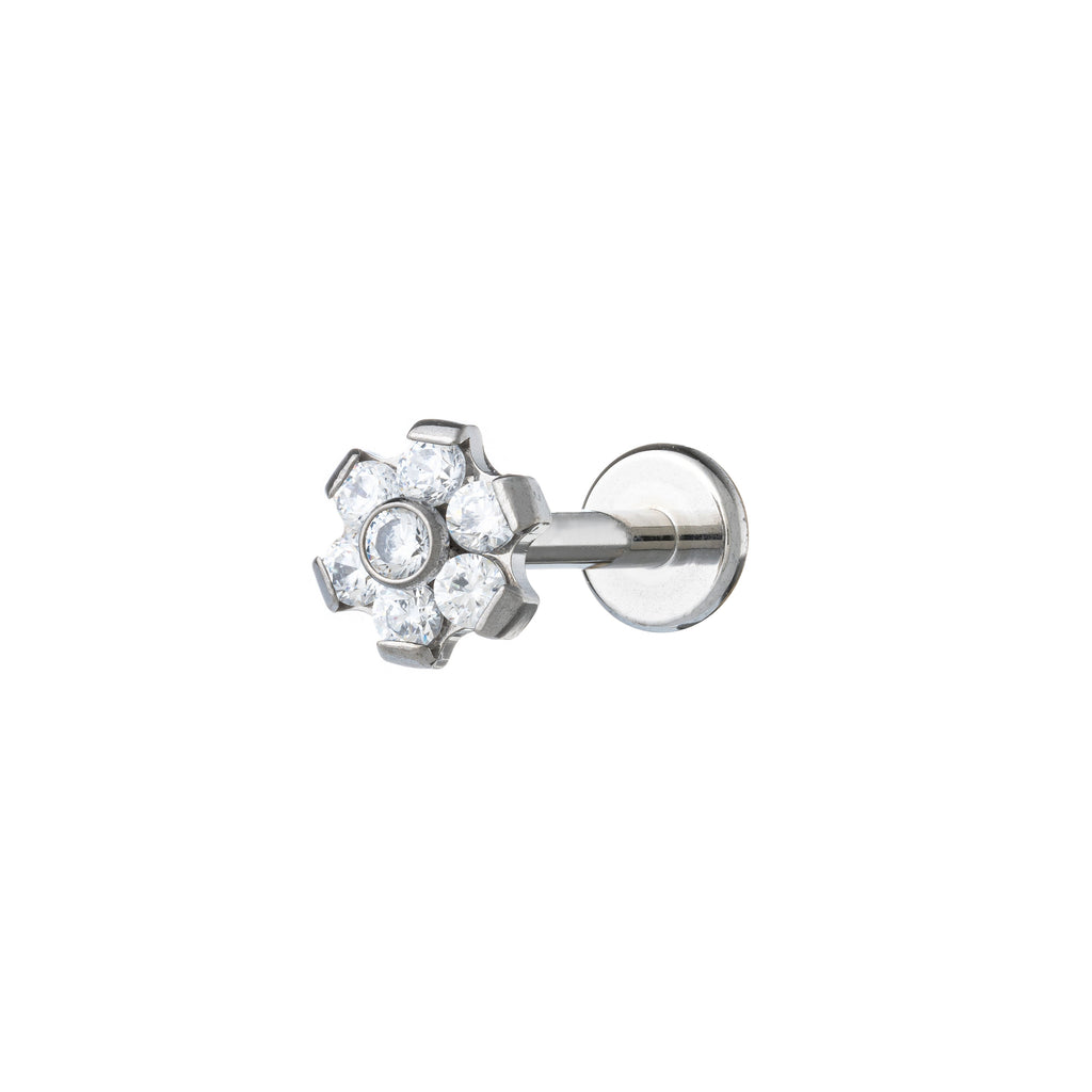 Titanium Zirconia Daisy Labret