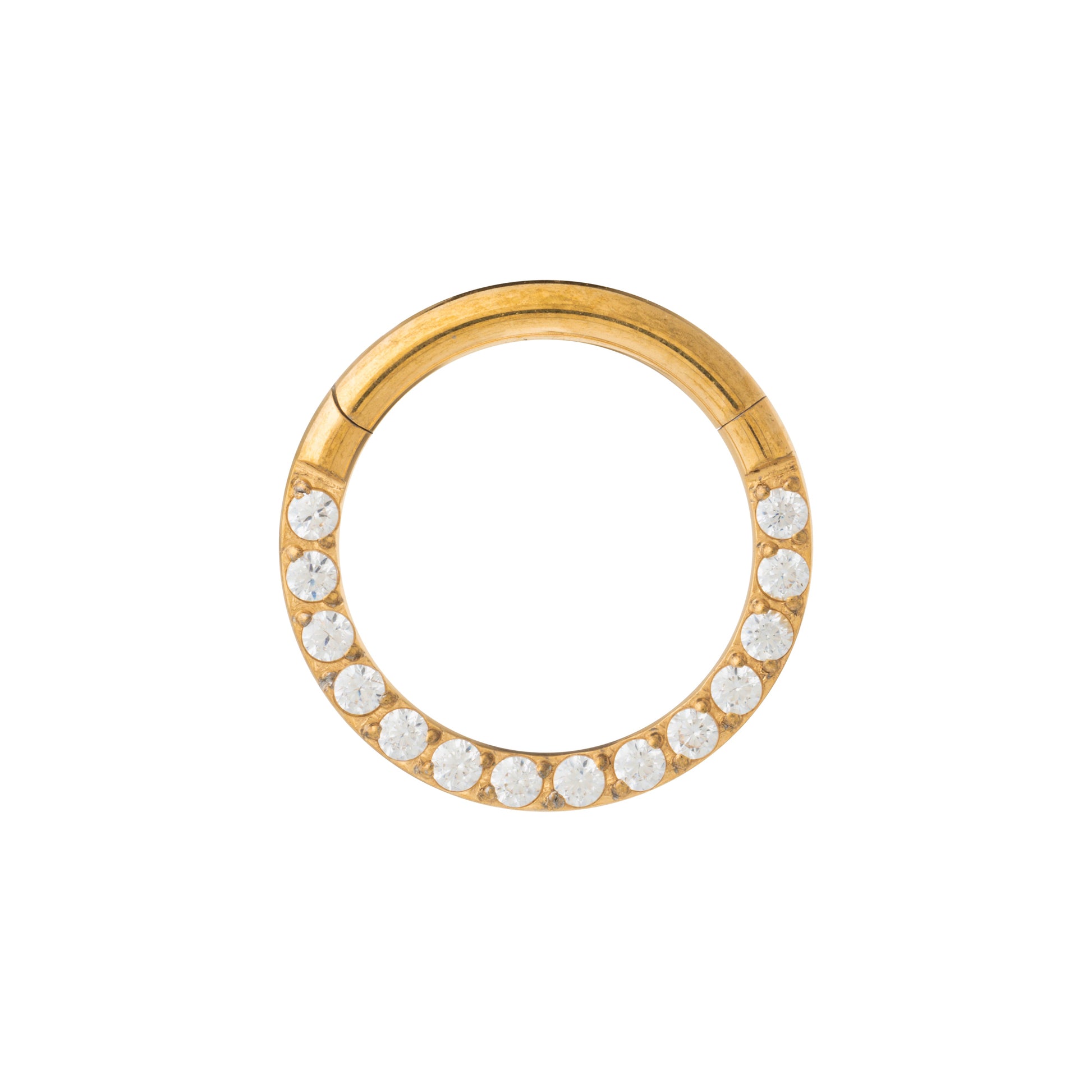 24K Gold Plated Front Pavé Clicker