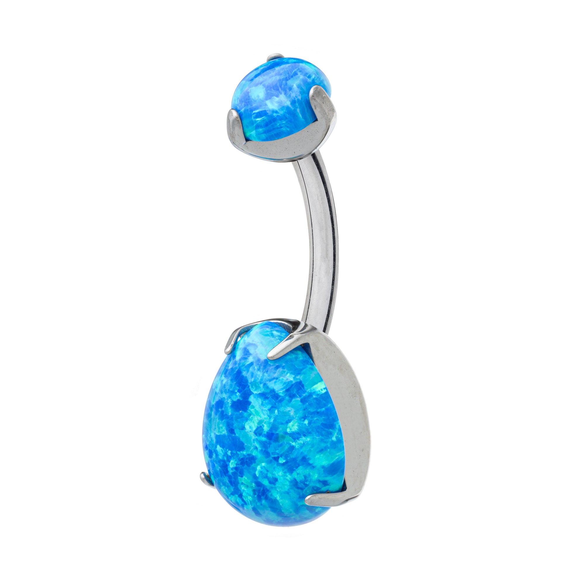 Titanium Teardrop Opalium Navel Banana