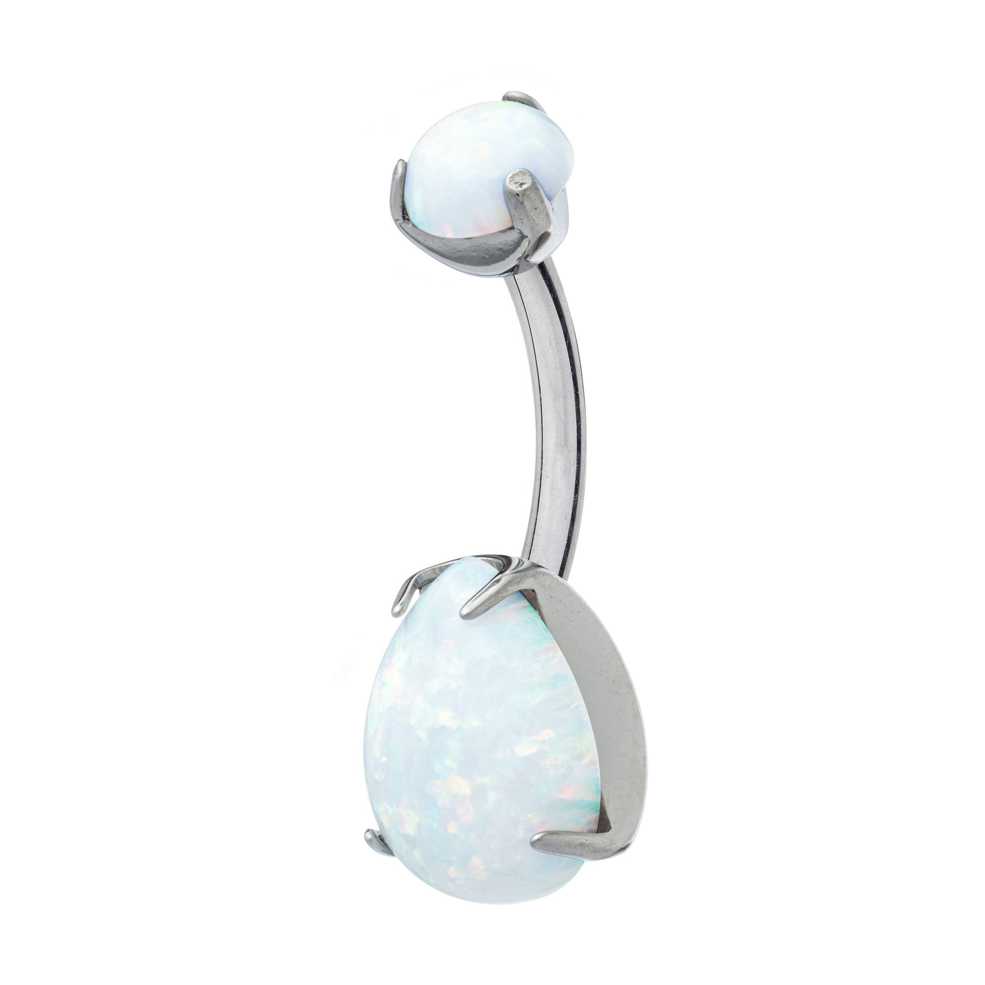 Titanium Teardrop Opalium Navel Banana