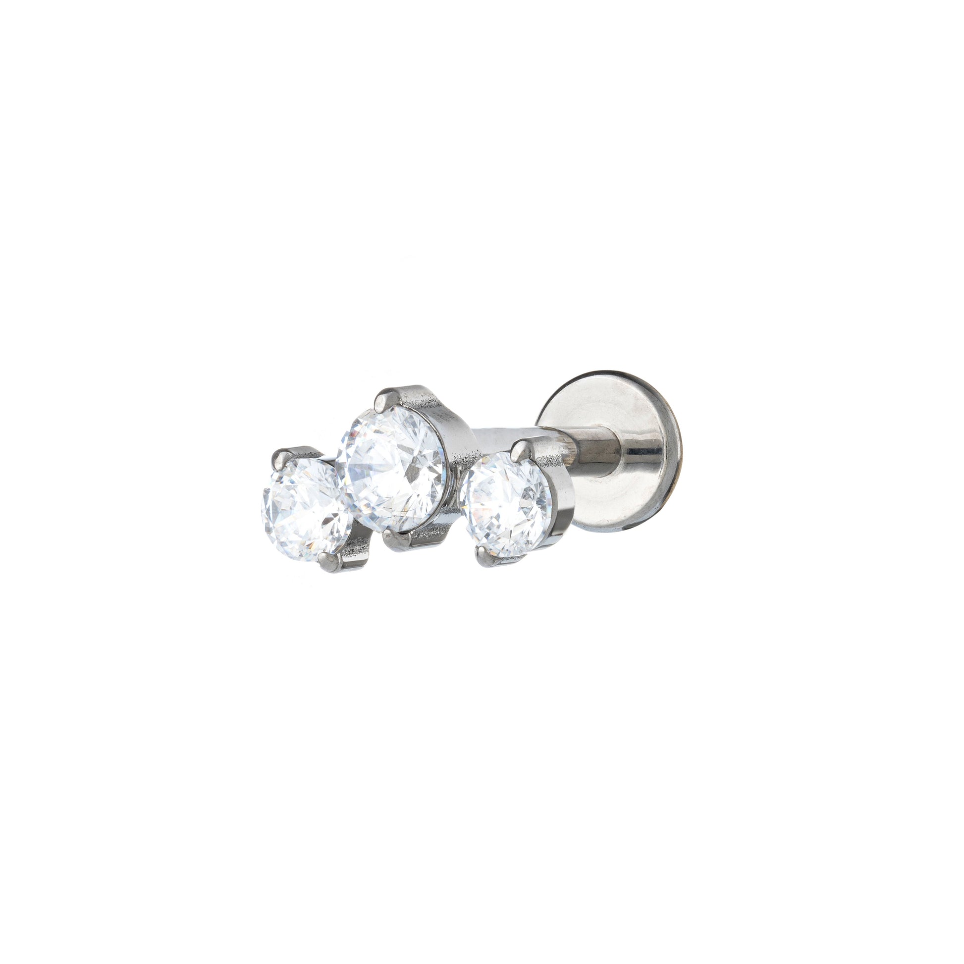 Titanium 3 Round Zirconia Labret