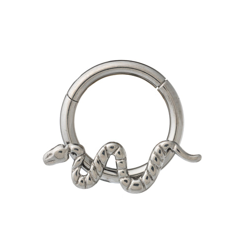 Titanium Serpent Hinged Segment Ring