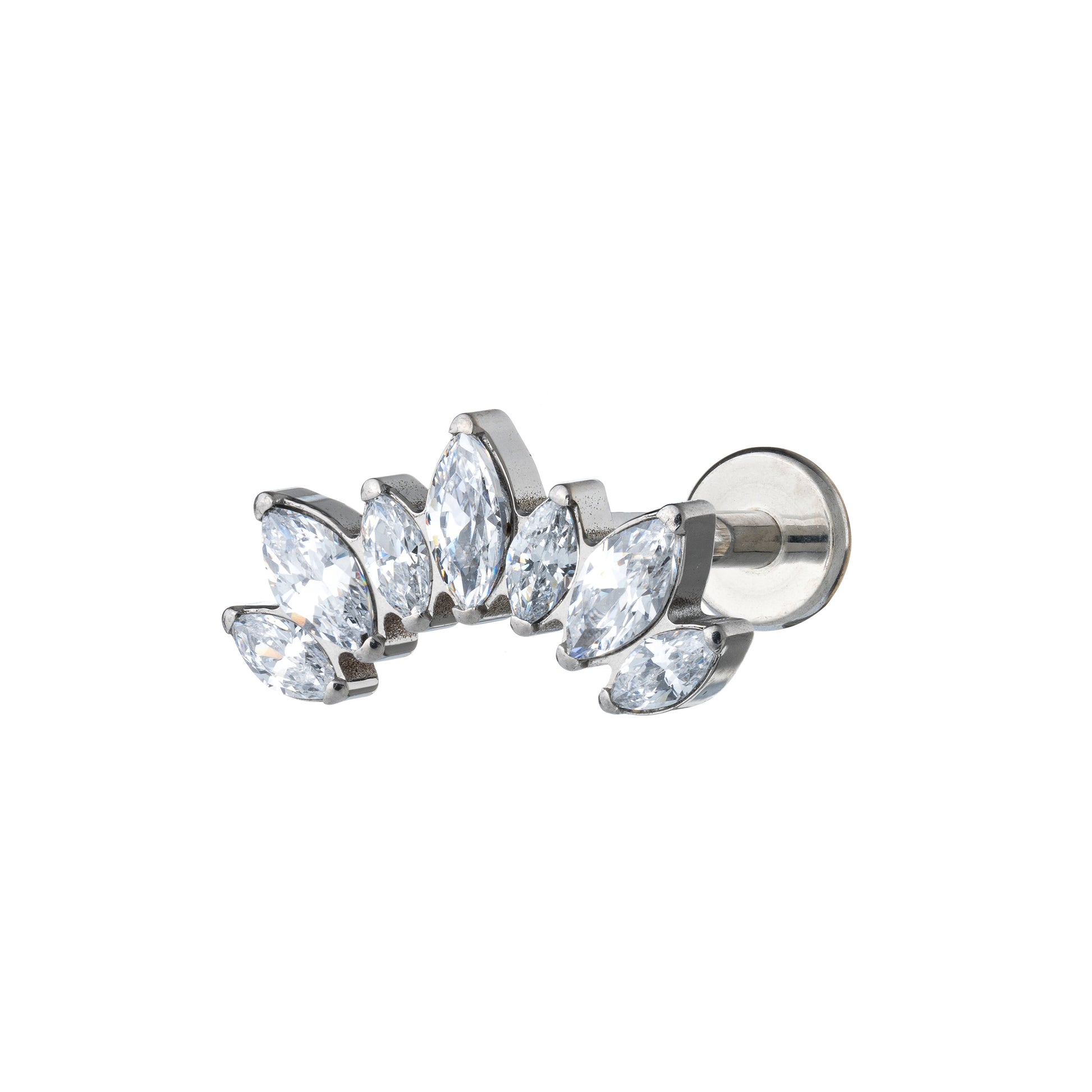 Titanium Royal 7 Marquise Labret