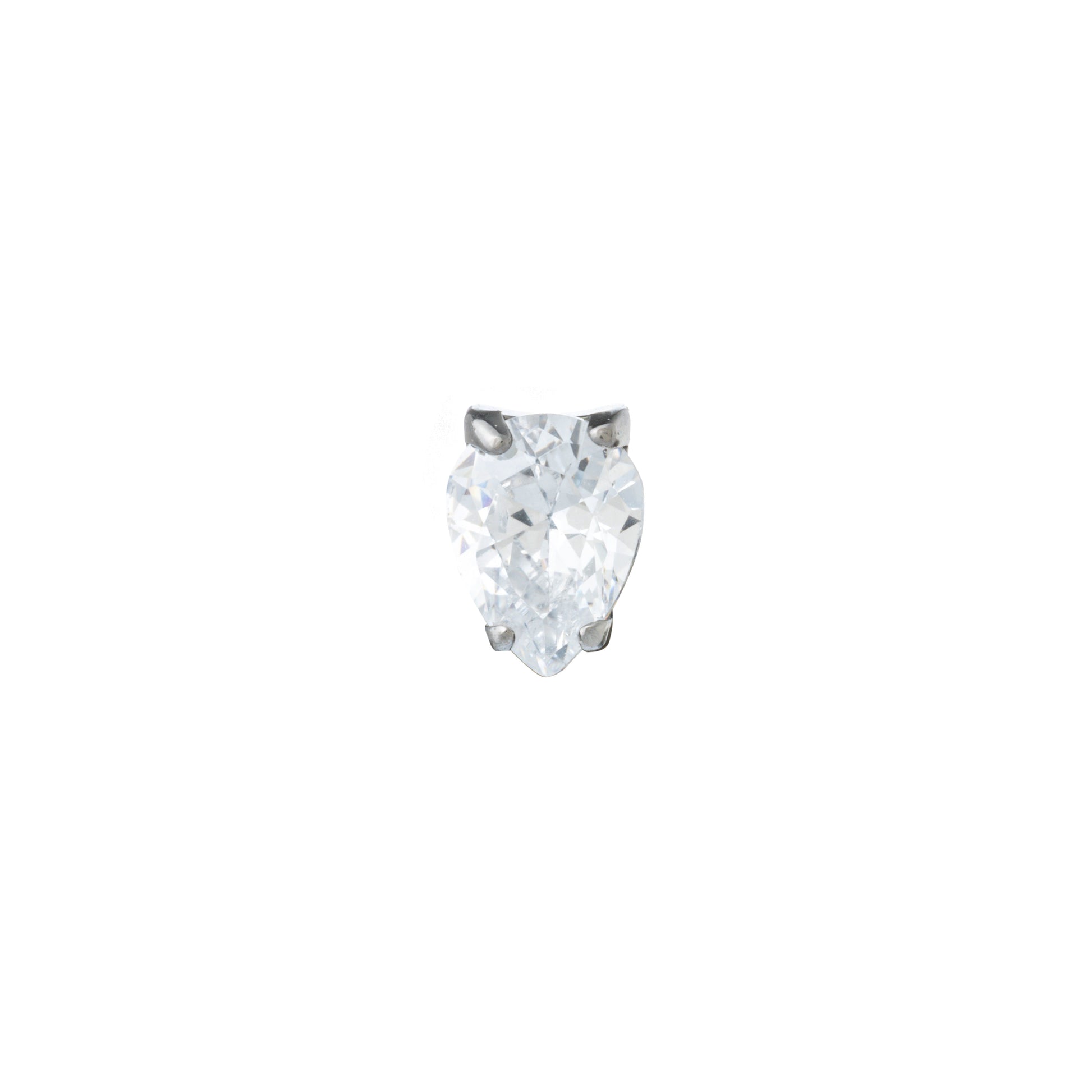 Titanium Pear-cut Zirconia Top
