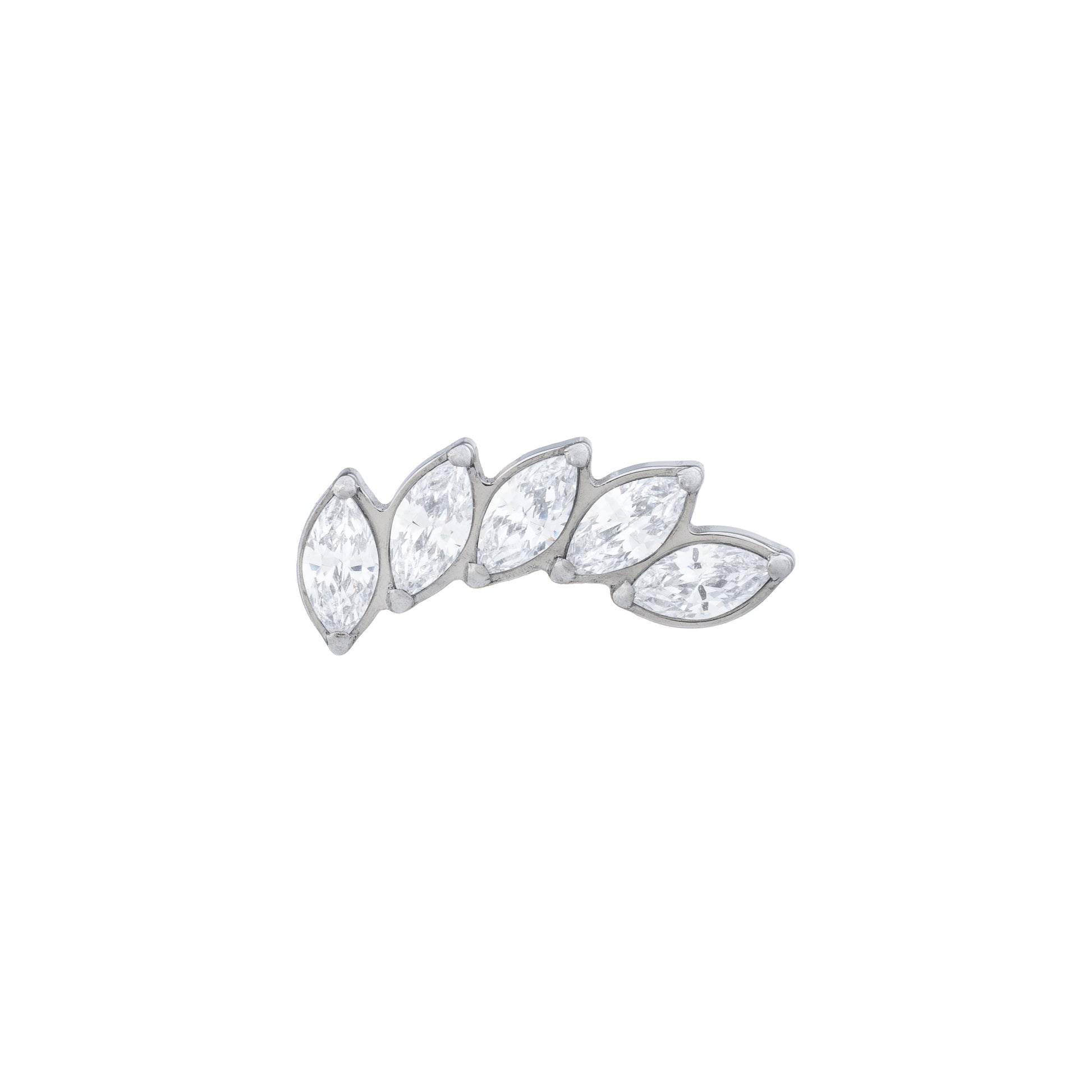 Titanium 5 Cascading Marquise Zirconia Top