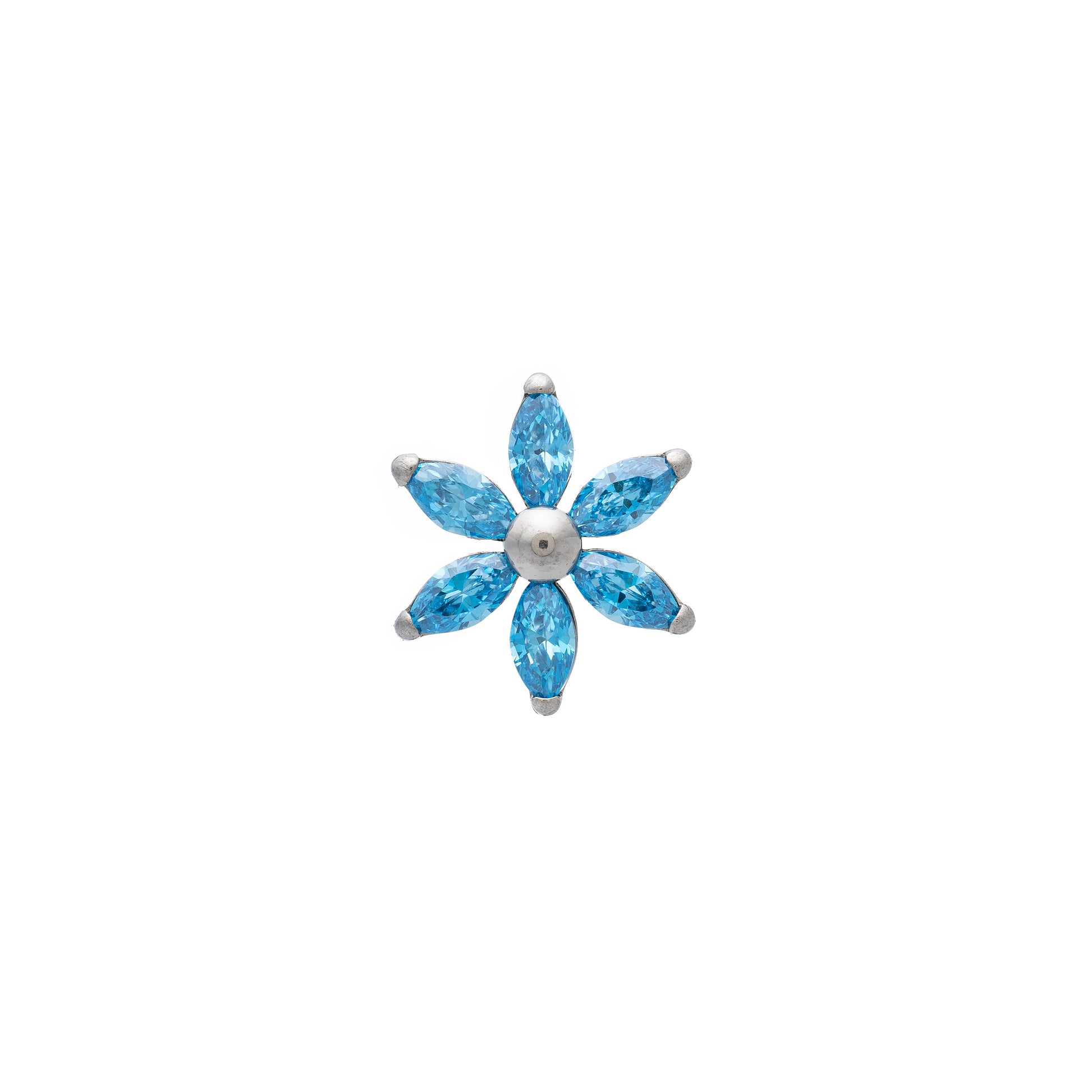 Titanium Marquise Flower Top