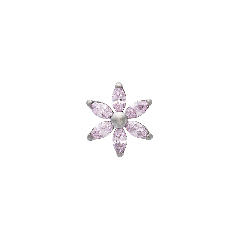 Titanium Marquise Flower Top