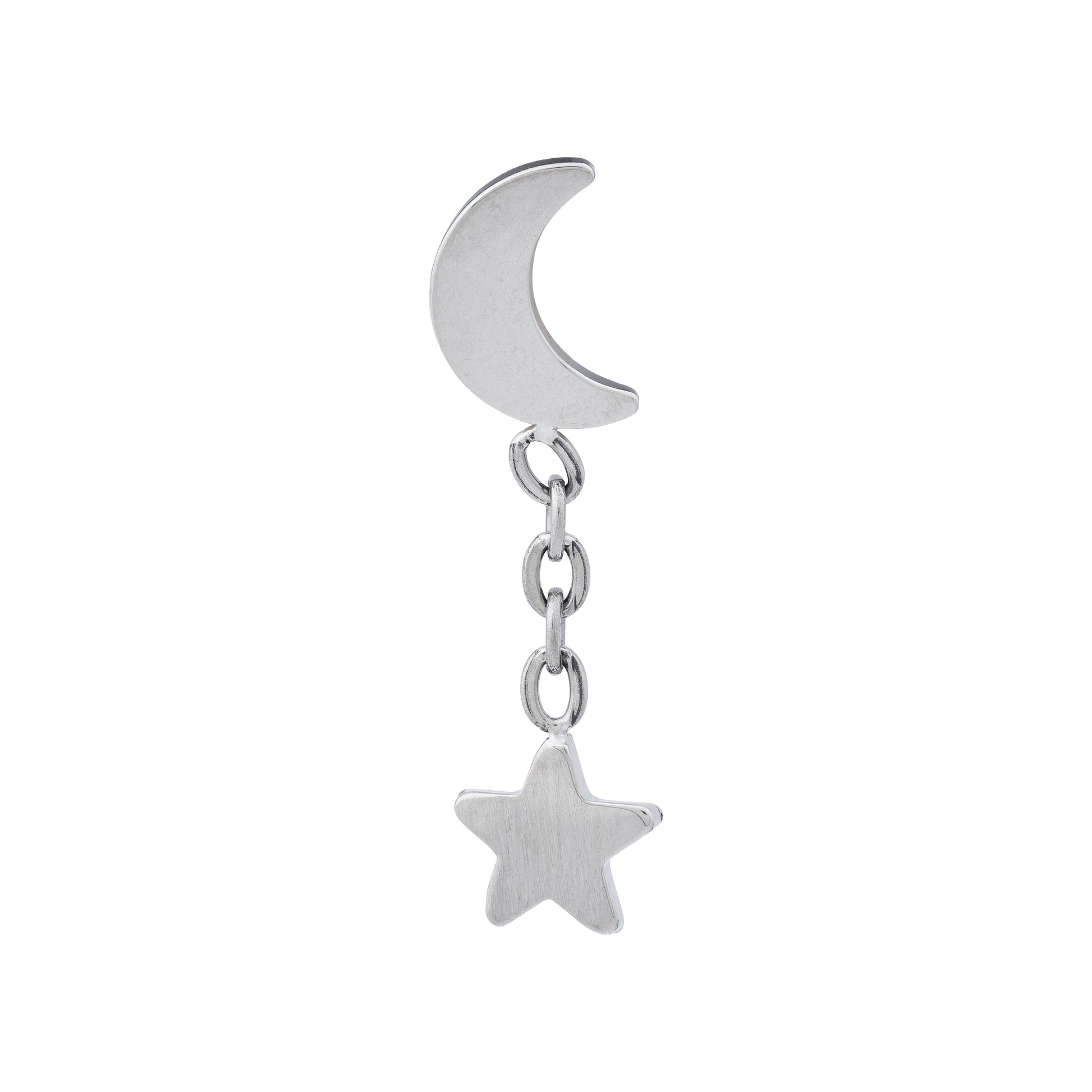 Titanium Moon & Star Charm Top