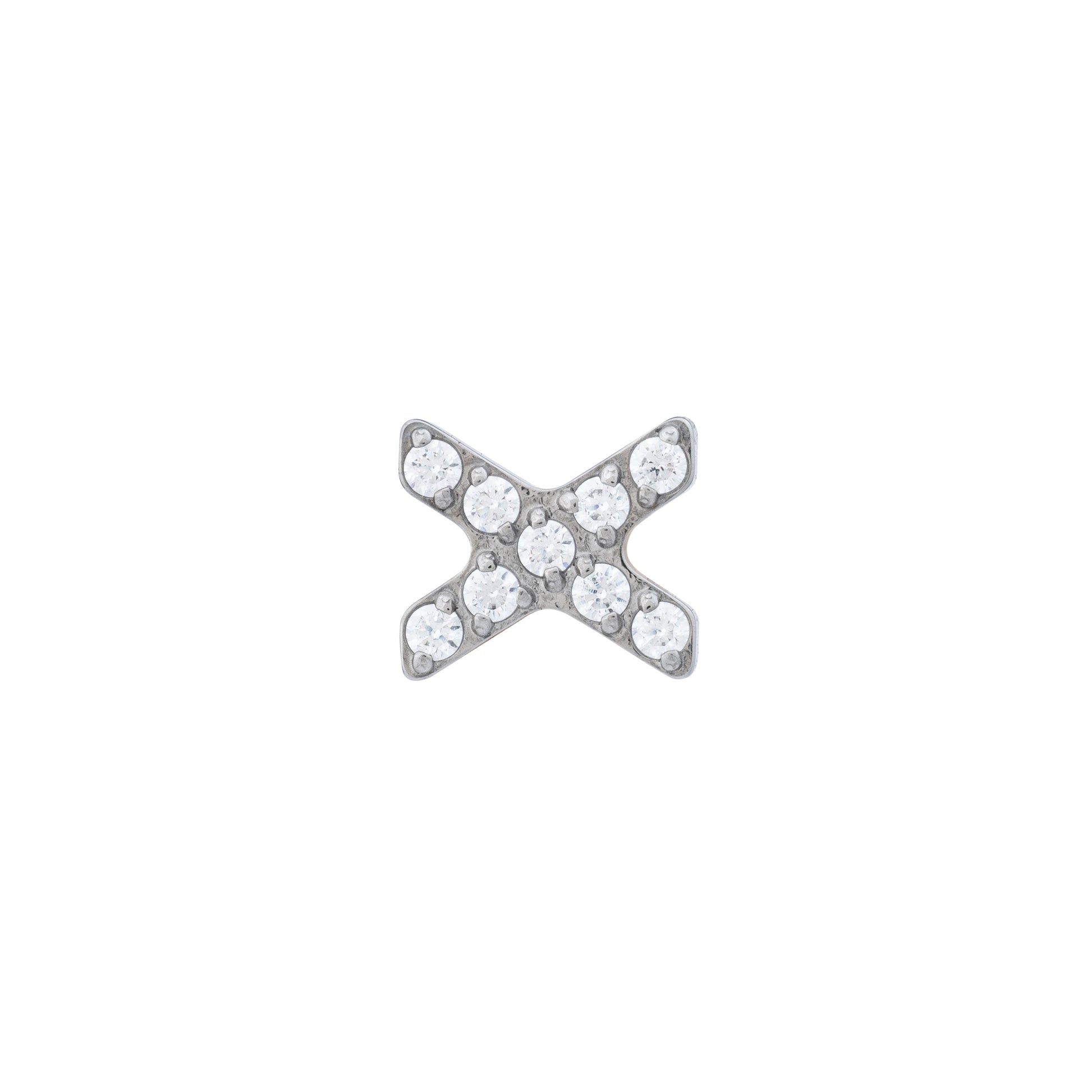 Titanium Zirconia Pavé X Top
