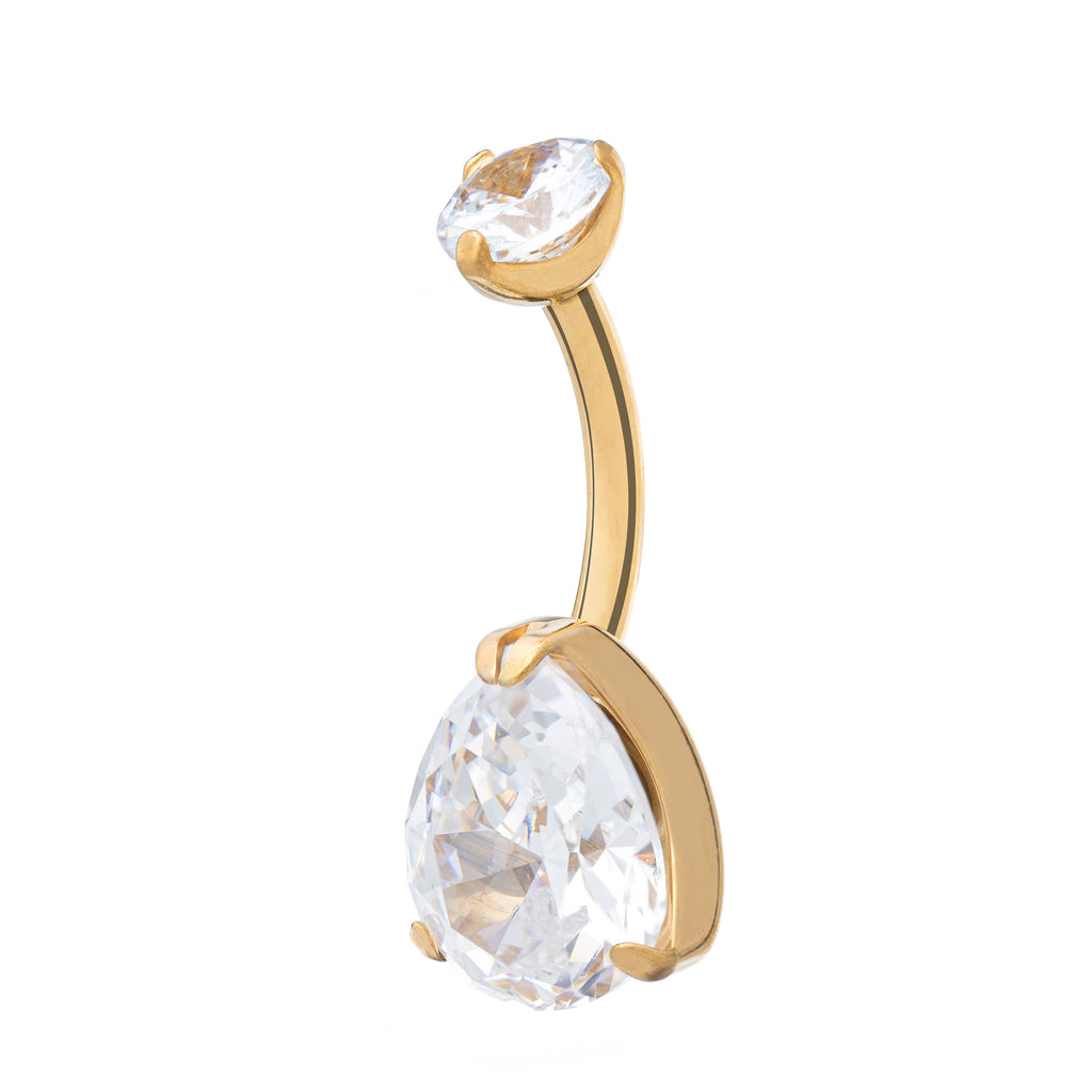 Pear Zirconia Navel Banana