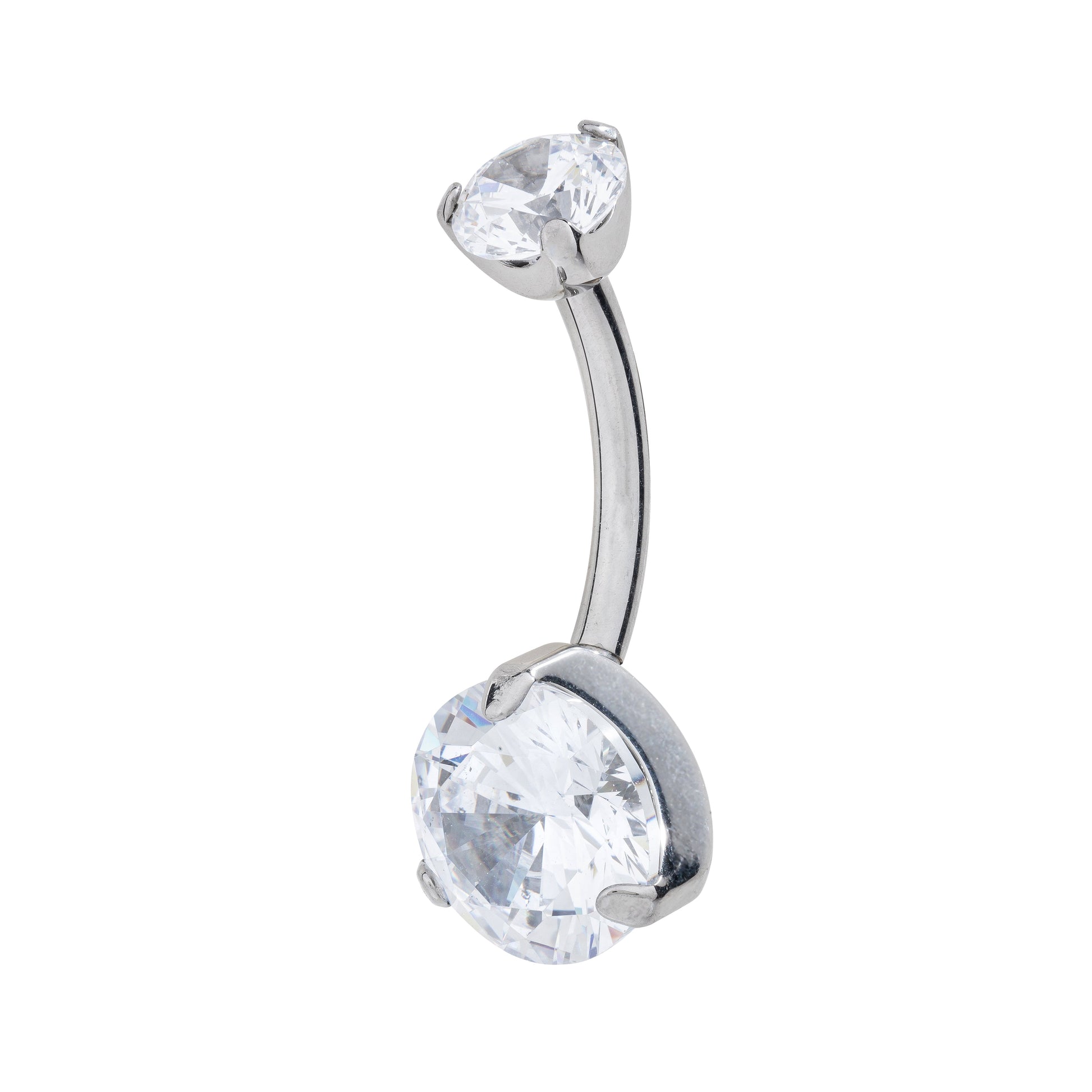 Bling Duo Titanium Navel Banana