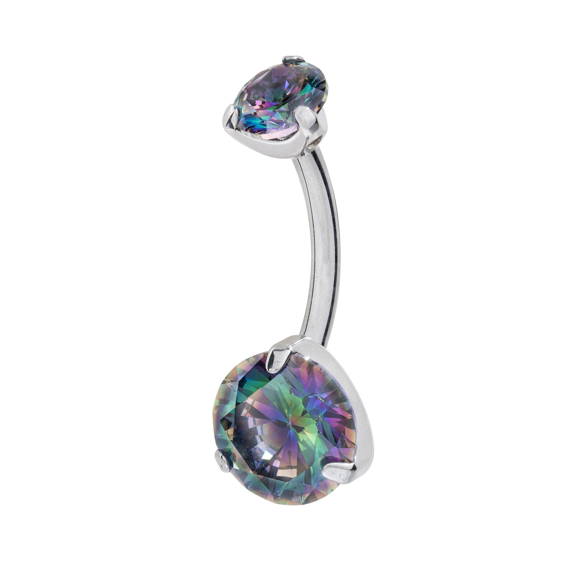 Bling Duo Titanium Navel Banana