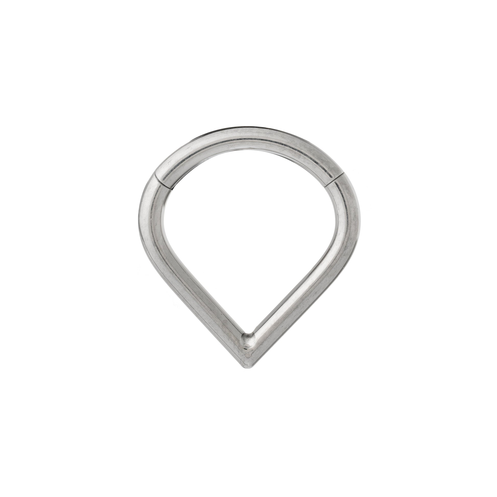 Titanium Semi-Heart Shaped Hinged Segment Ring