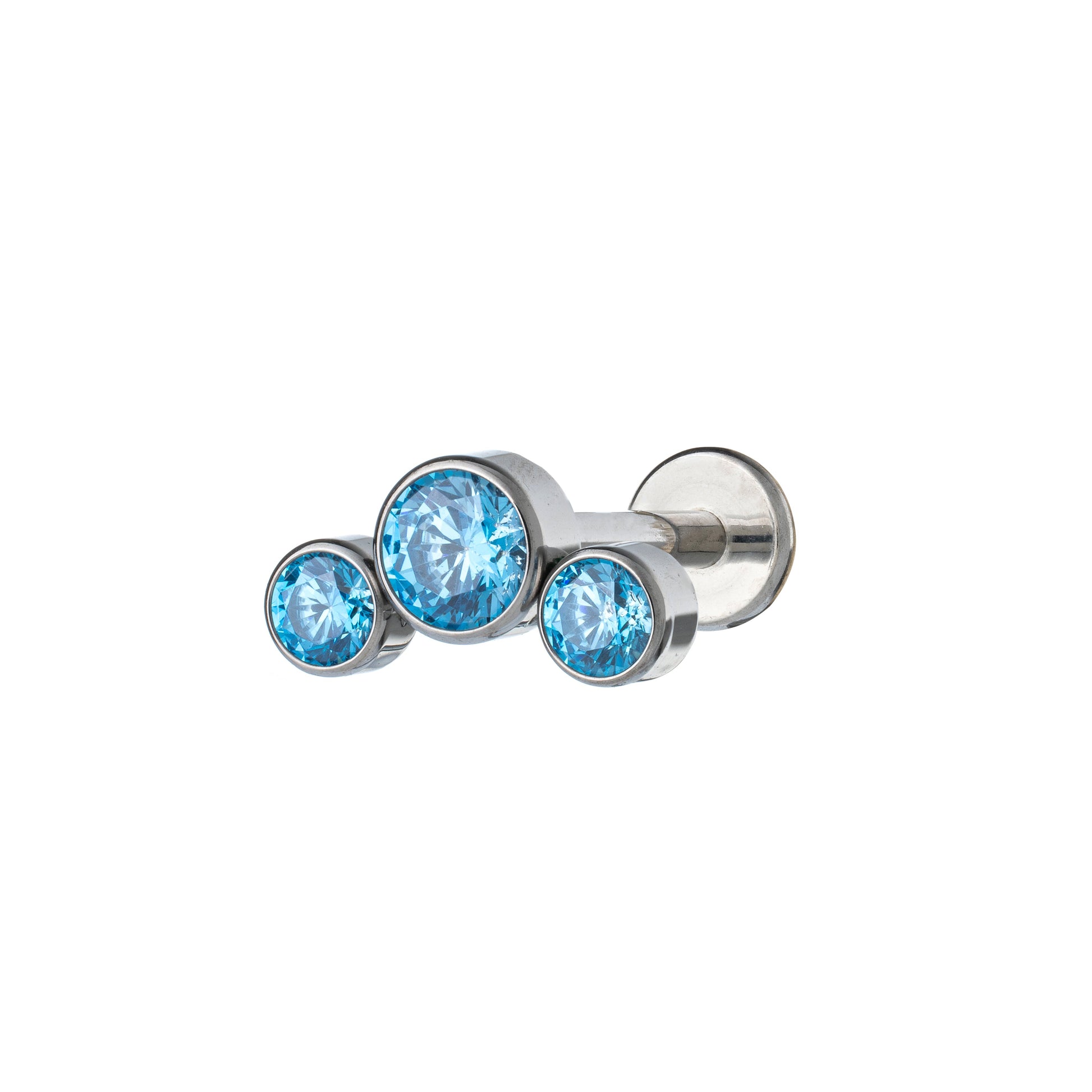 Titanium 3 Round Zirconia Labret