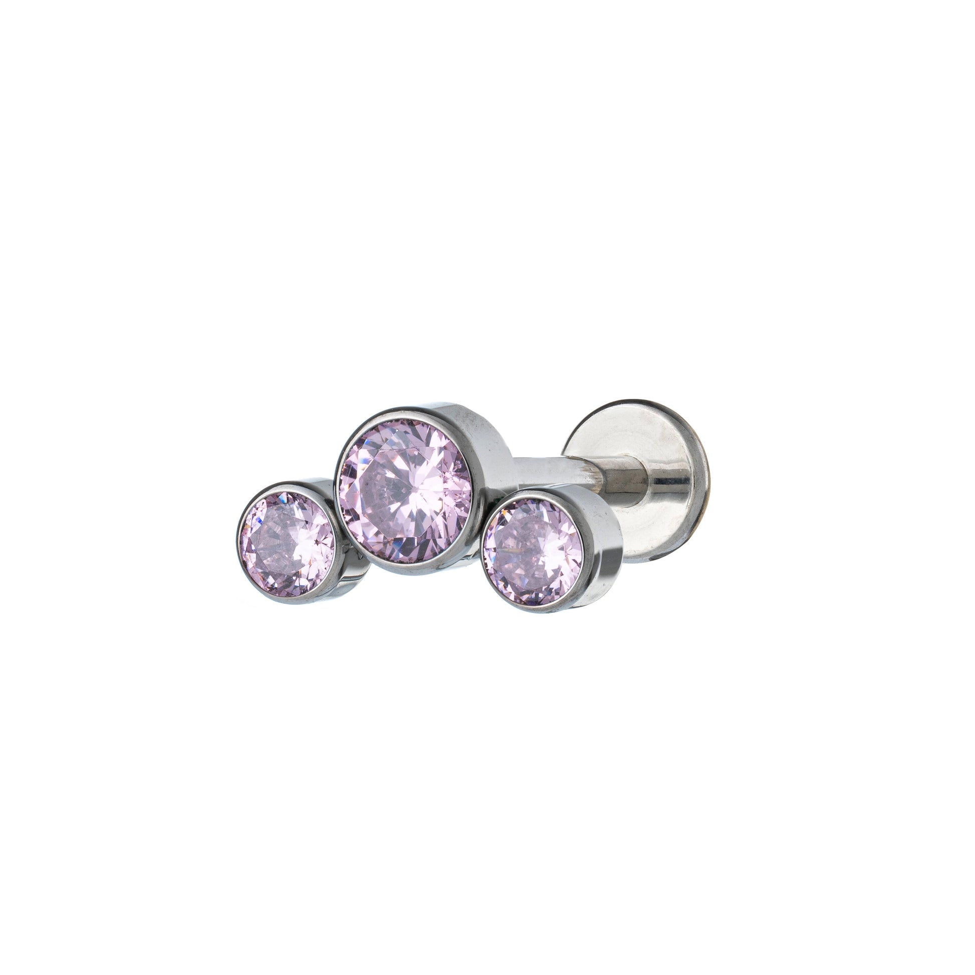 Titanium 3 Round Zirconia Labret