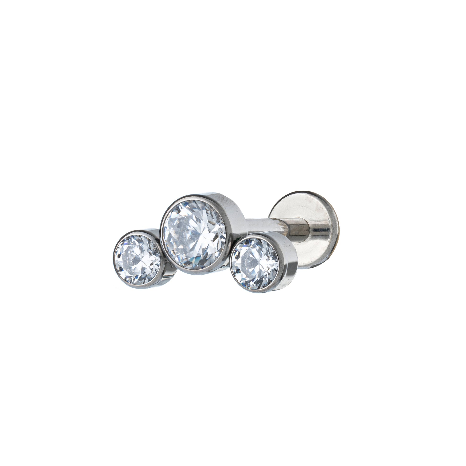 Titanium 3 Round Zirconia Labret