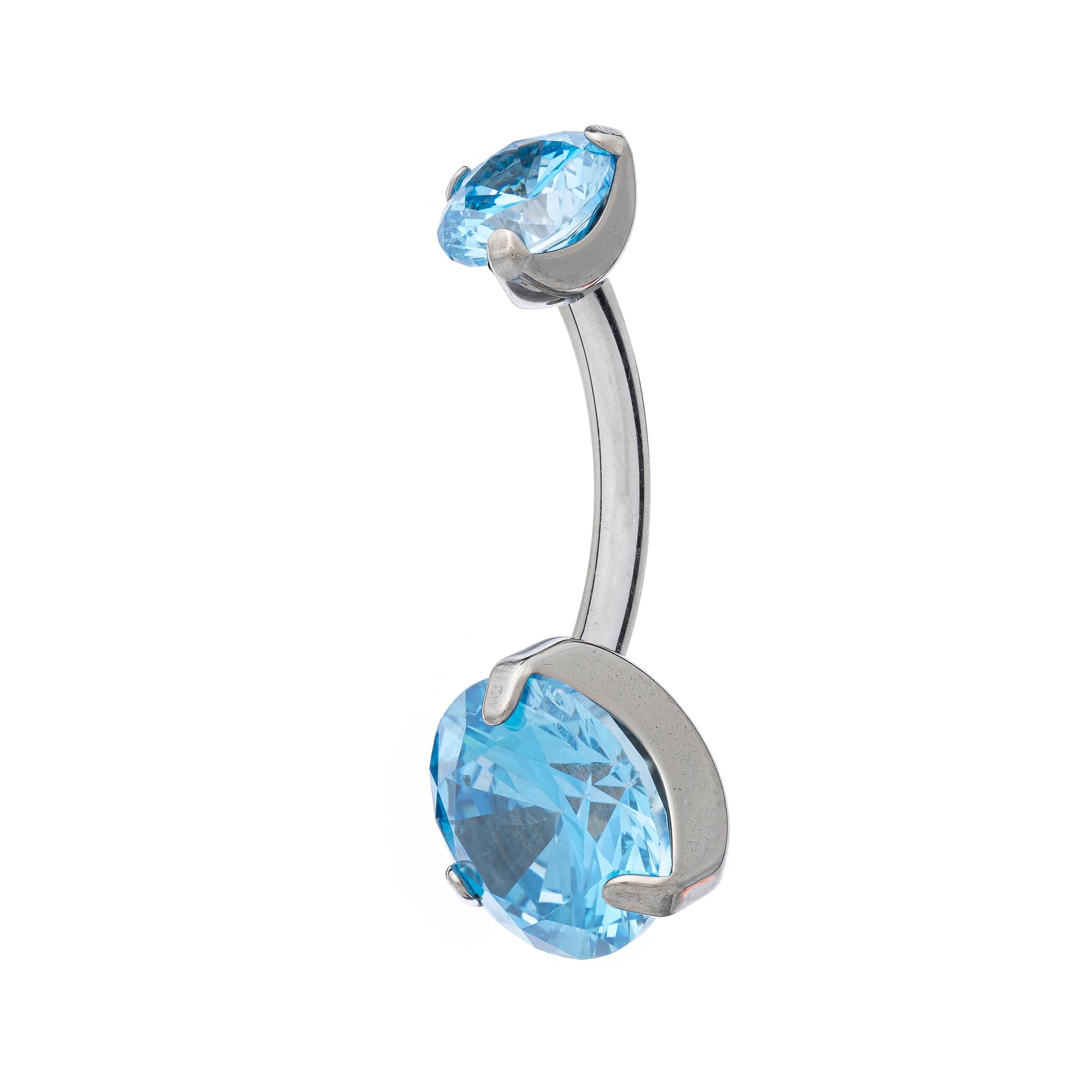 Bling Duo Titanium Navel Banana