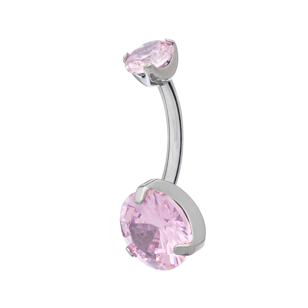 Bling Duo Titanium Navel Banana