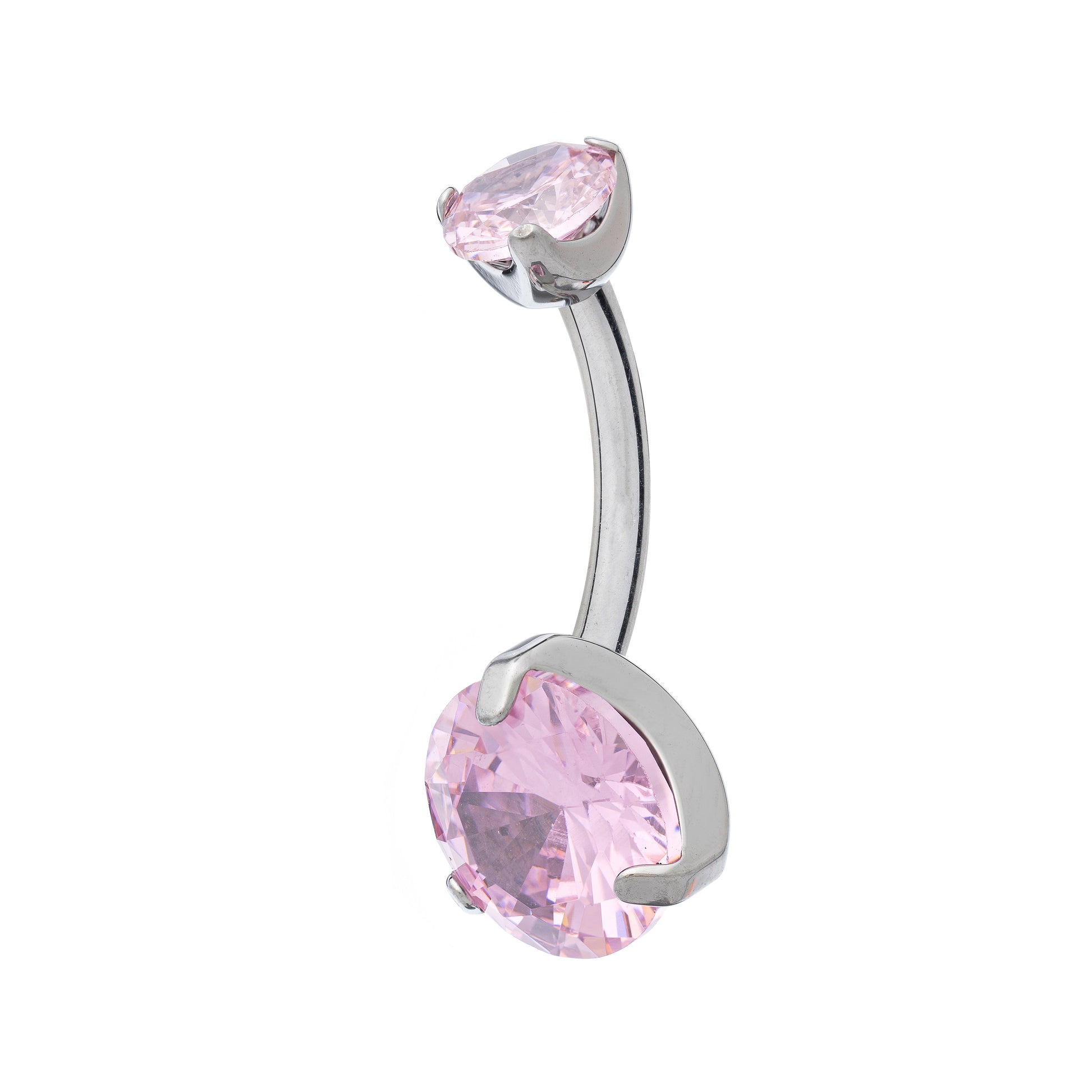 Bling Duo Titanium Navel Banana